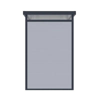 4′ X 4′ Lotus Curo Grey Plastic Shed (1.31M X 1.31M)