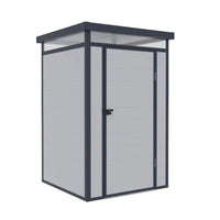 4′ X 4′ Lotus Curo Grey Plastic Shed (1.31M X 1.31M)