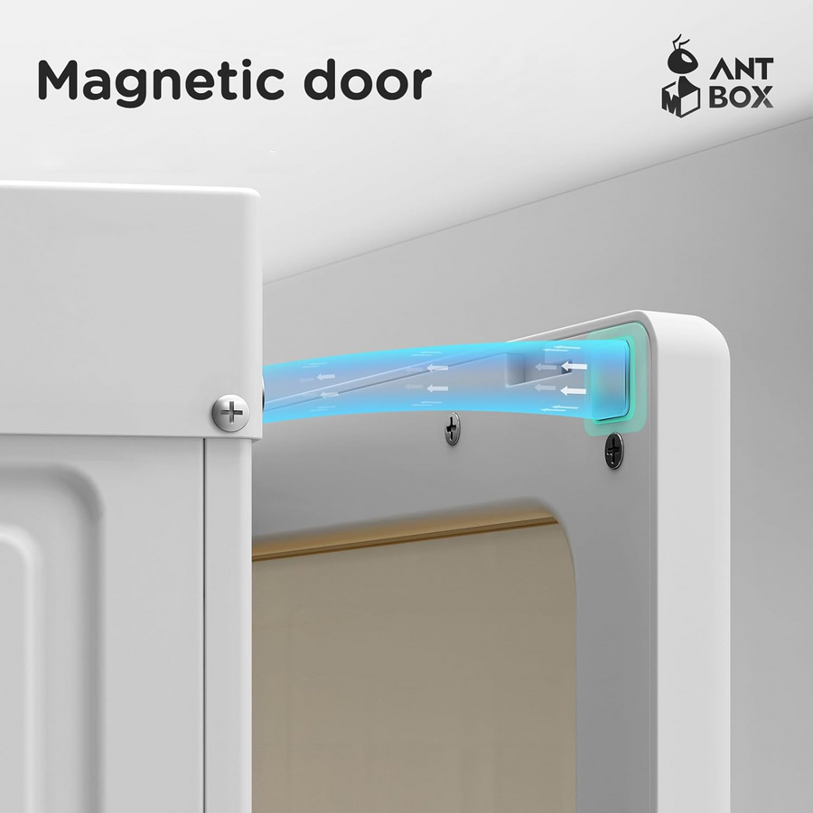 Armoire Portable ANTBOX 8 Cubes avec Portes Magnétiques – 85×34×138 cm