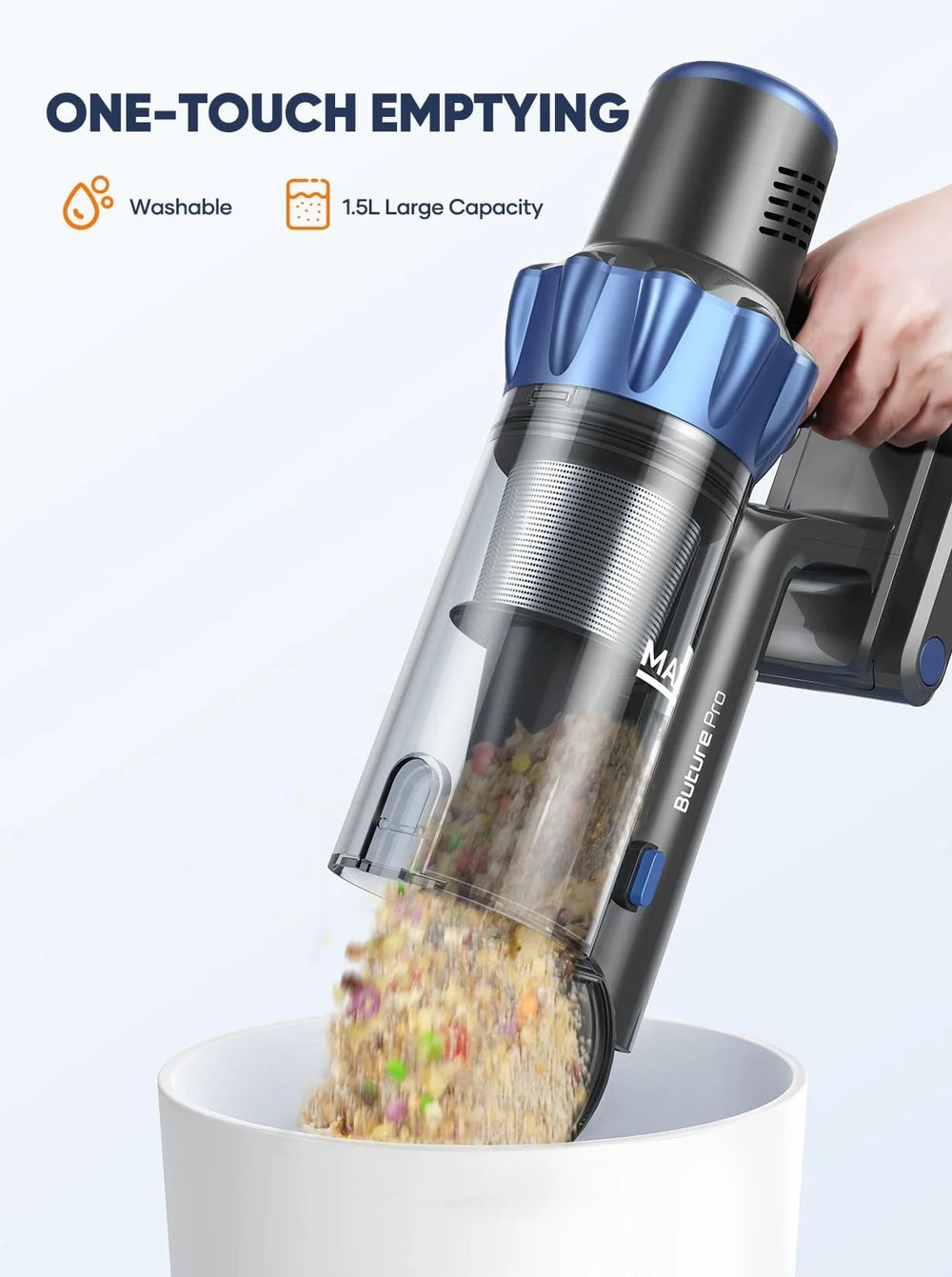 Buture Pro Cordless Vacuum Cleaner Powerful Stick Vacuum