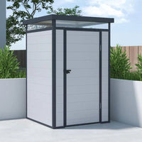 4′ X 4′ Lotus Curo Grey Plastic Shed (1.31M X 1.31M)
