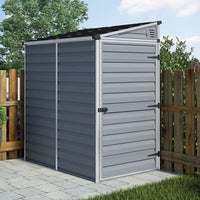 4′ X 6′ Palram Canopia Grey Skylight Pent Plastic Shed (1.17M X 1.77M)